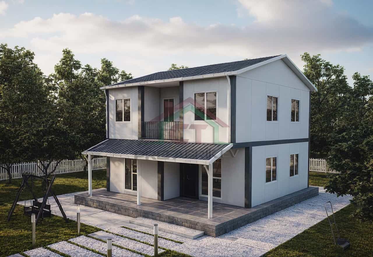 3+1 Çift Katlı Prefabrik Ev 131 m2 model