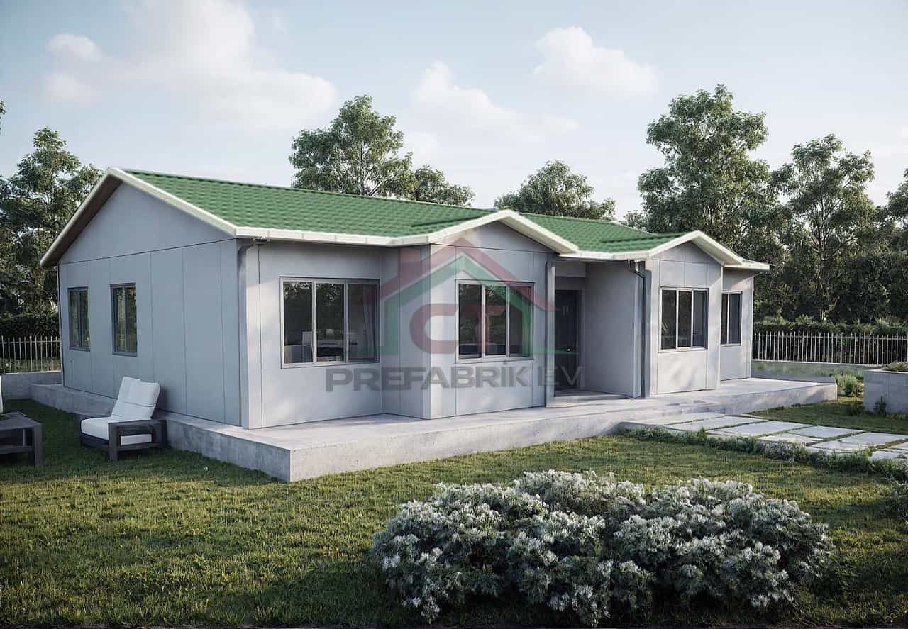 3+1 Tek Katlı Prefabrik Ev 112 m2 ana model