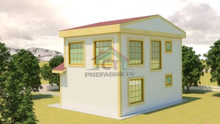 Çelik Ev 104m2 görünüş 2