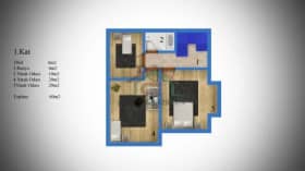 Çelik Ev 120m2 tasarım 3