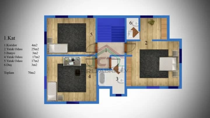 Çelik Ev 139m2 büyük ev 4