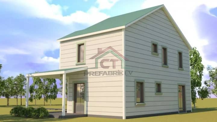 Çelik Ev 140m2 cephe 2