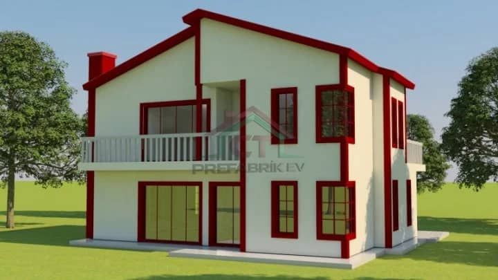 Çelik Ev 143m2 villa 1