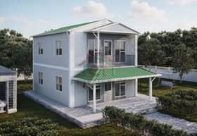 3+1 Çift Katlı Prefabrik Ev 122 m2 genel