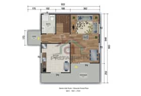 3+1 Çift Katlı Prefabrik Ev 131 m2 teknik 1