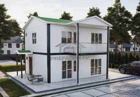 3+1 Çift Katlı Prefabrik Ev 114 m2 model