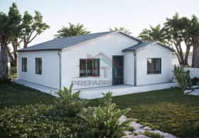 3+1 Tek Katlı Prefabrik Ev 86 m2 bina görsel