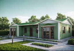 3+1 Tek Katlı Prefabrik Ev 98 m2 villa tipi