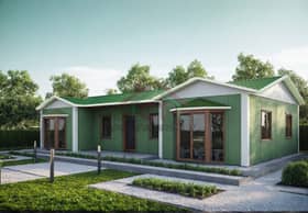 3+1 Tek Katlı Prefabrik Ev 98 m2 villa tipi