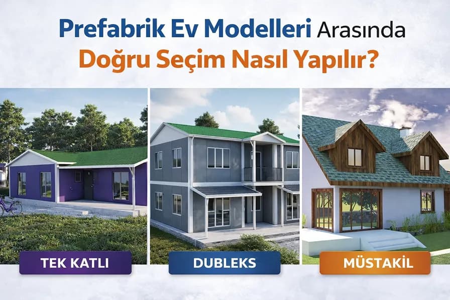 Prefabrik Ev Modelleri Arasında Doğru Seçim Nasıl Yapılır? İhtiyacınıza Uygun Evi Bulmanın Yolları