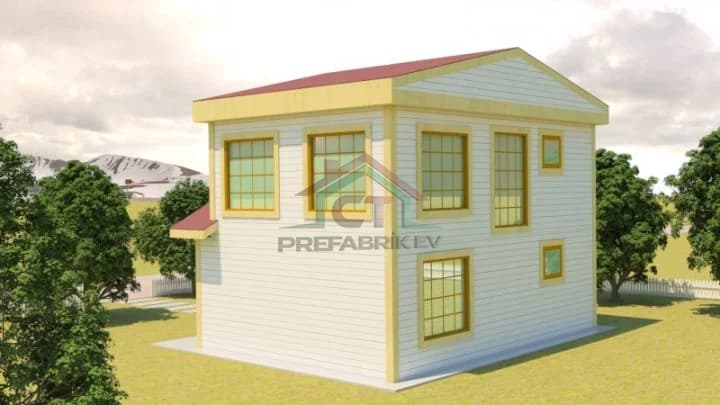 Çelik Ev 104m2 görünüş 2