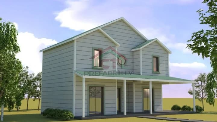 Çelik Ev 140m2 cephe 1