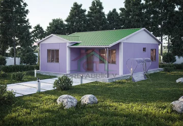 2+1 Tek Katlı Prefabrik Ev 68 m2 modern dış