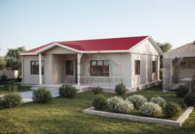 3+1 Tek Katlı Prefabrik Ev 95 m2 bitmiş ev