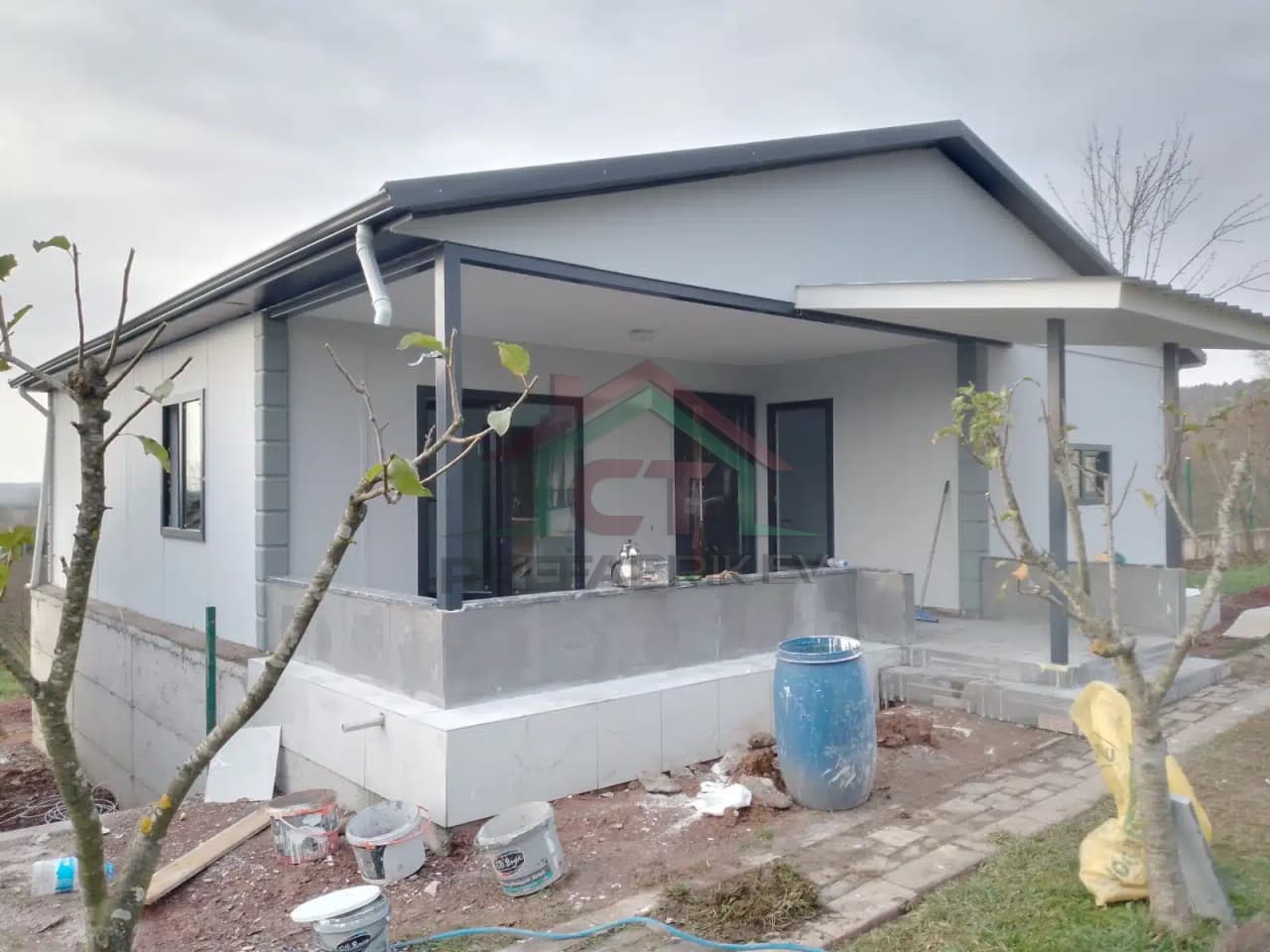 Ankara Tek Katlı Prefabrik Ev Projesi | 2+1 62 m2 prefabrik ev projesi Ankara görseli 1