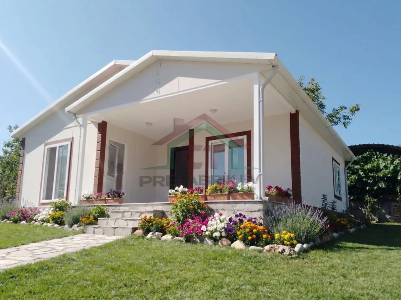 Kocaeli Tek Katlı Prefabrik Ev Projesi | 2+1 84 m2 prefabrik ev projesi Kocaeli görseli 1