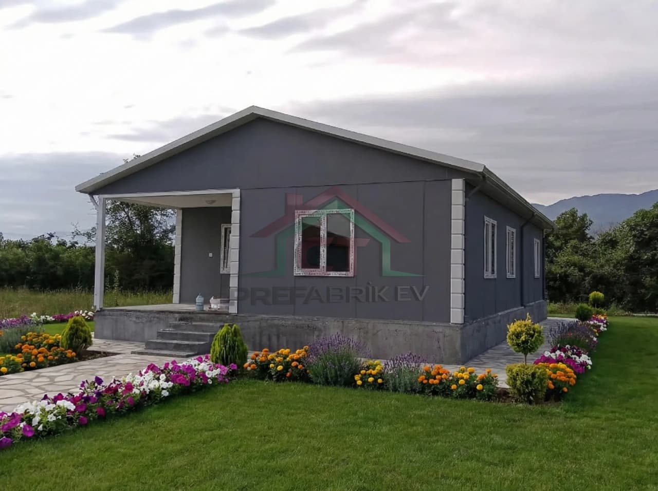 İstanbul Tek Katlı Prefabrik Ev Projesi | 2+1 62 m2 prefabrik ev projesi İstanbul görseli 1