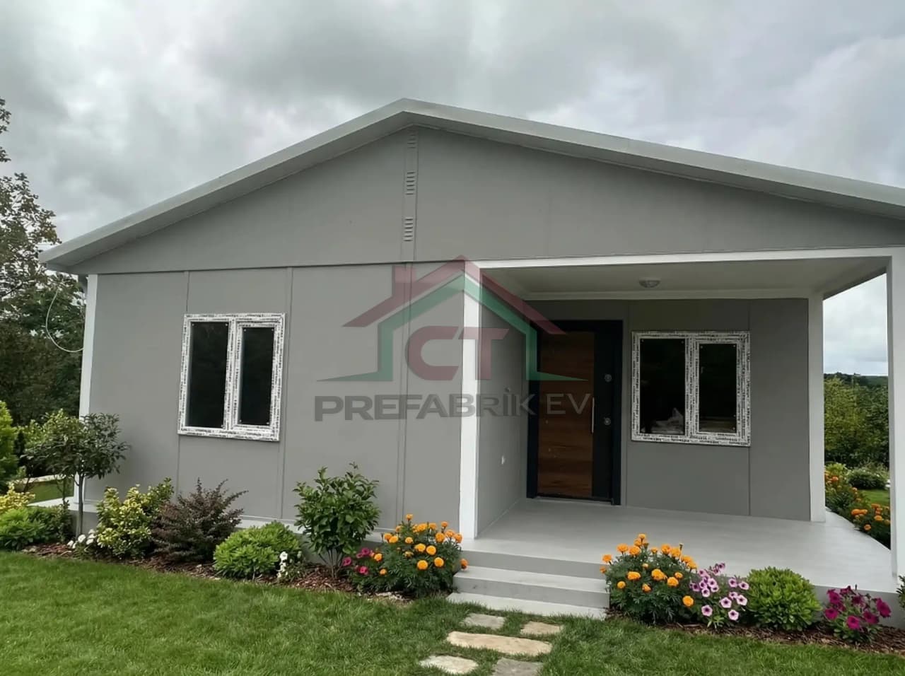 Sakarya Tek Katlı Prefabrik Ev Projesi | 2+1 50 m2 prefabrik ev projesi Sakarya görseli 1