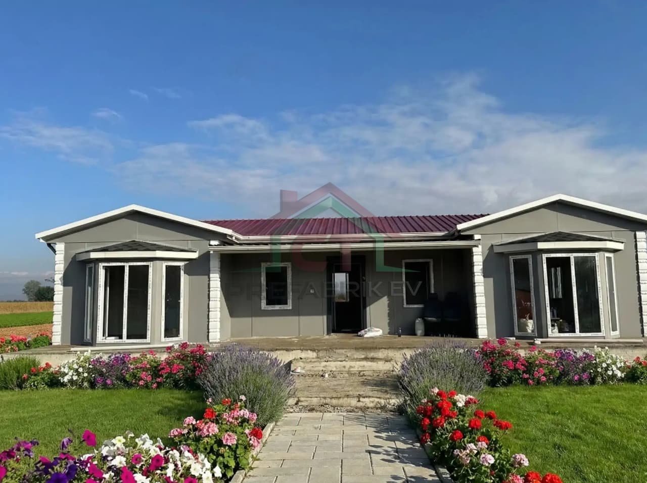 Ankara Tek Katlı Prefabrik Ev Projesi | 3+1 98 m2 prefabrik ev projesi Ankara görseli 1