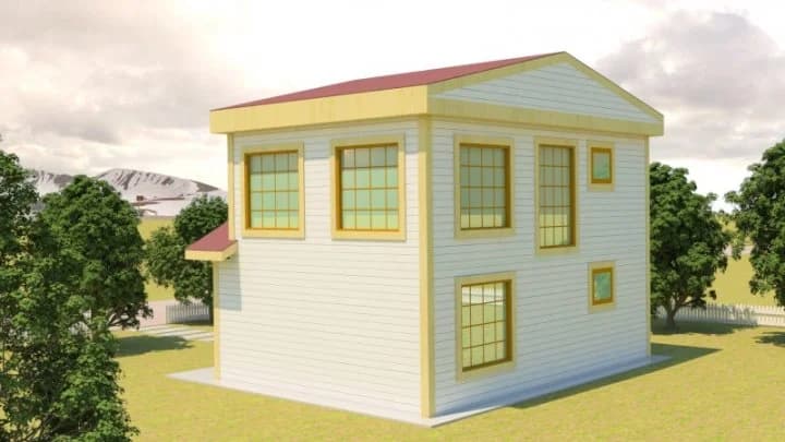 Çelik Ev 104m2 görünüş 2