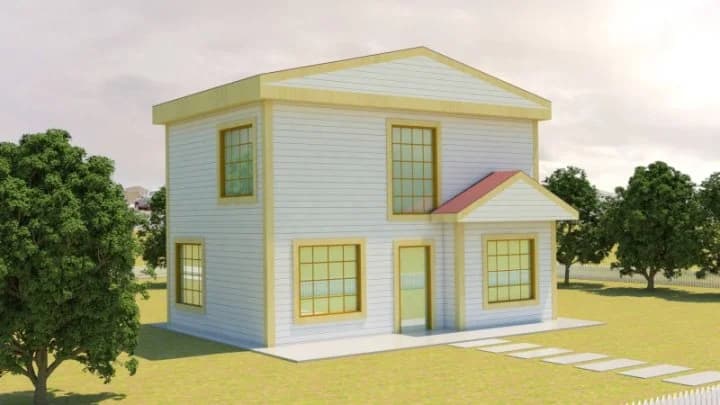 Çelik Ev 104m2 görünüş 3