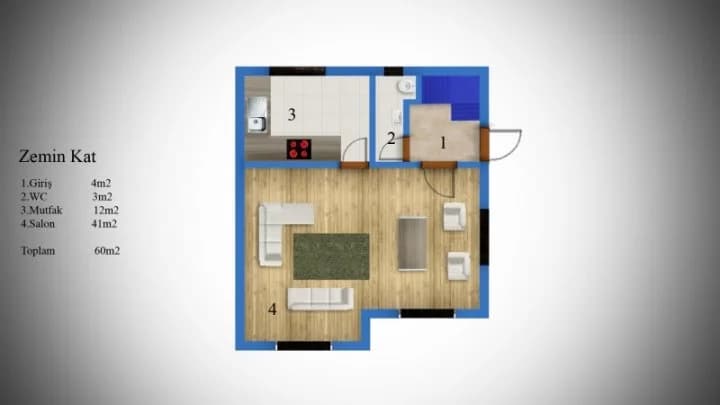 Çelik Ev 120m2 tasarım 4