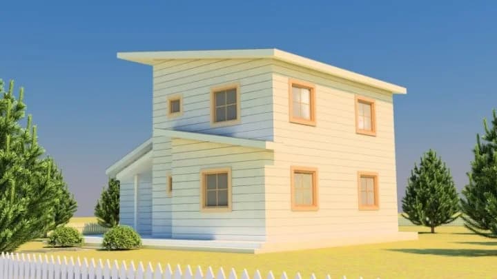 Çelik Ev 95m2 model 1