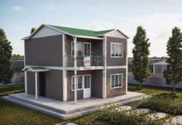 2+1 Çift Katlı Prefabrik Ev 92 m2 dış cephe