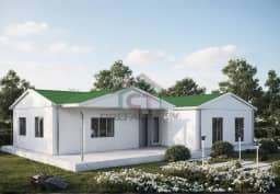 3+1 Tek Katlı Prefabrik Ev 123 m2 şık dış